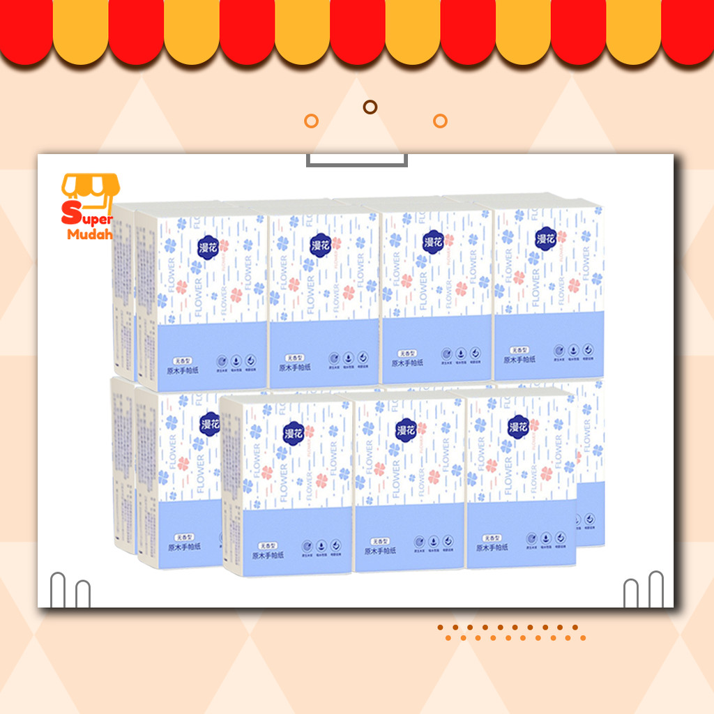 [10in1] MH Tisu Mini Tisu Mini Lembut Mudah Dibawa Poket Sesuai Untuk ...