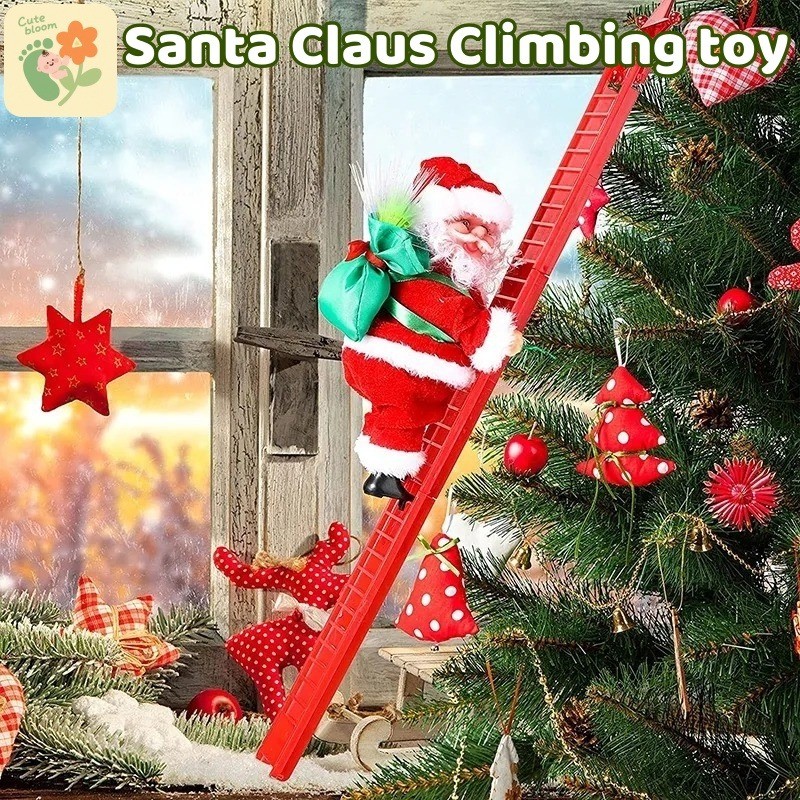 Children Santa Claus Climbing Toy Electric Rope Climbing Santa Claus ...