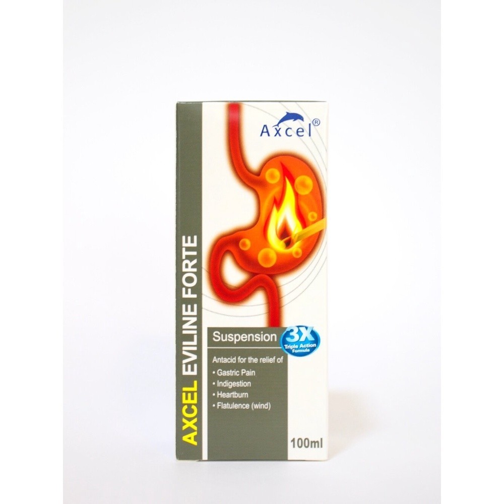 Axcel Eviline Forte Suspension 100ML (Gastric Pain / Indigestion ...