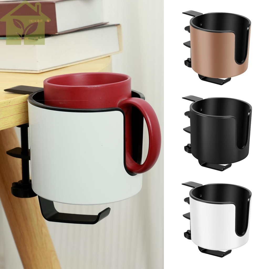 Desk Cup Holder With Headphone Hanger - Detachable Storage For Drinks, Phone, Pens, Glasses