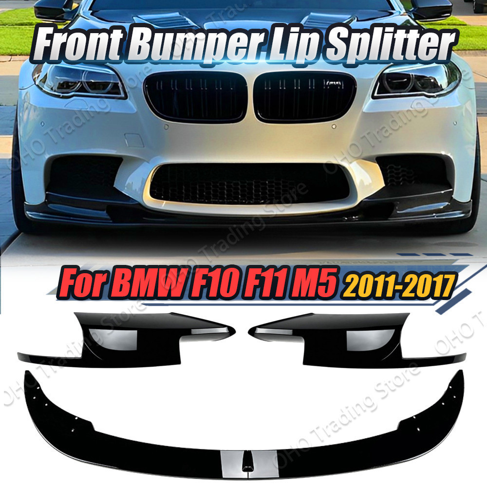 Compatible with BMW 5 Series F10 F11 2010-2017 M5 Grille Front Kidney Facelift Bumper Grill 520i 528i 530i Accessories(Gloss Black