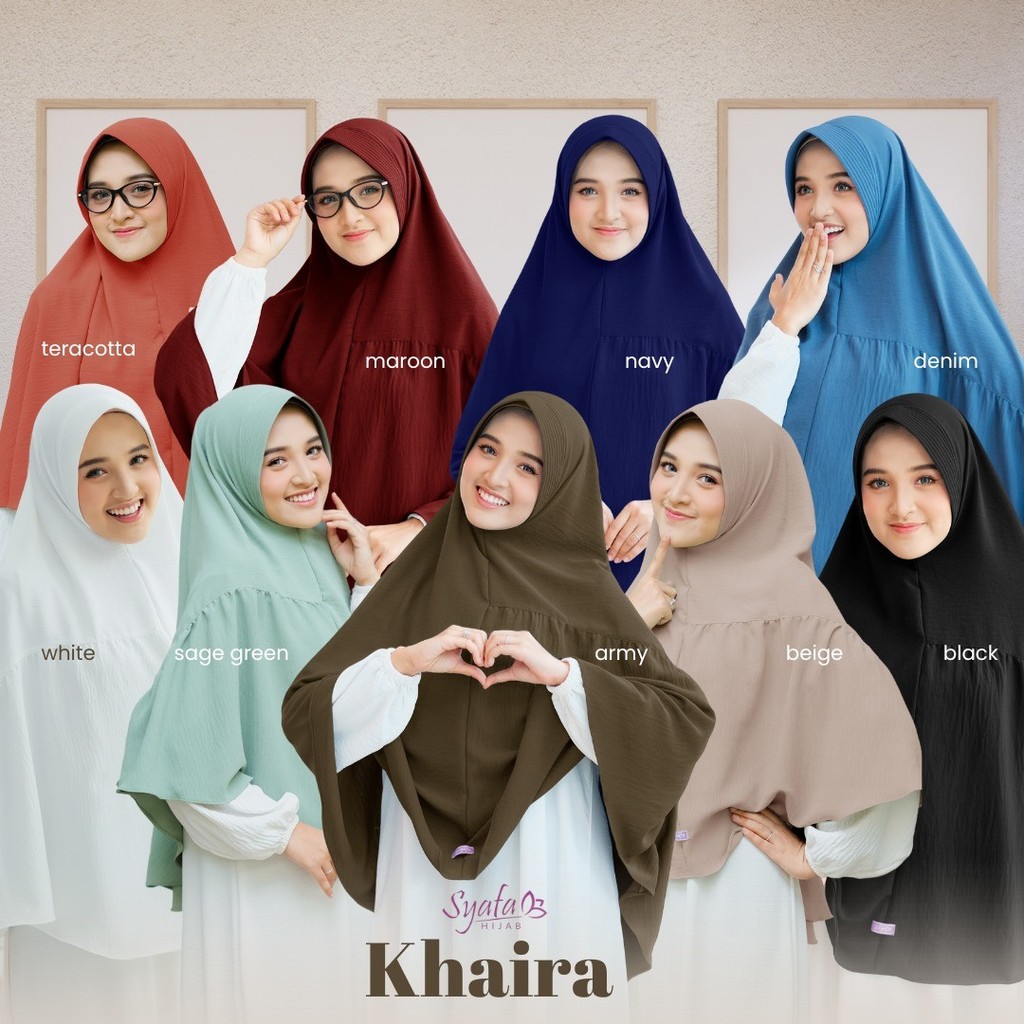 SYAFA HIJAB | Simple Hijab Hijab for Adult Women Khaira Series by Syafa ...