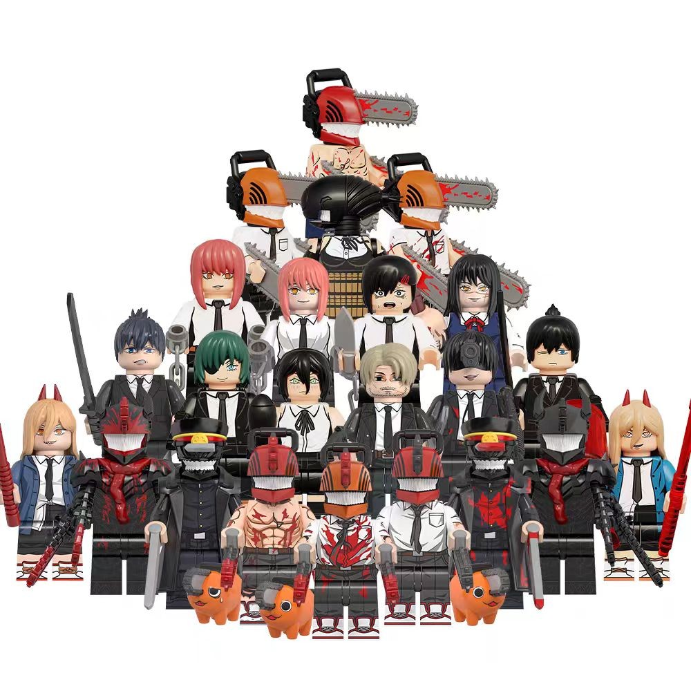 Chainsaw Man Action Figures Denji Bomb Reze Samurai Sword Makima ...