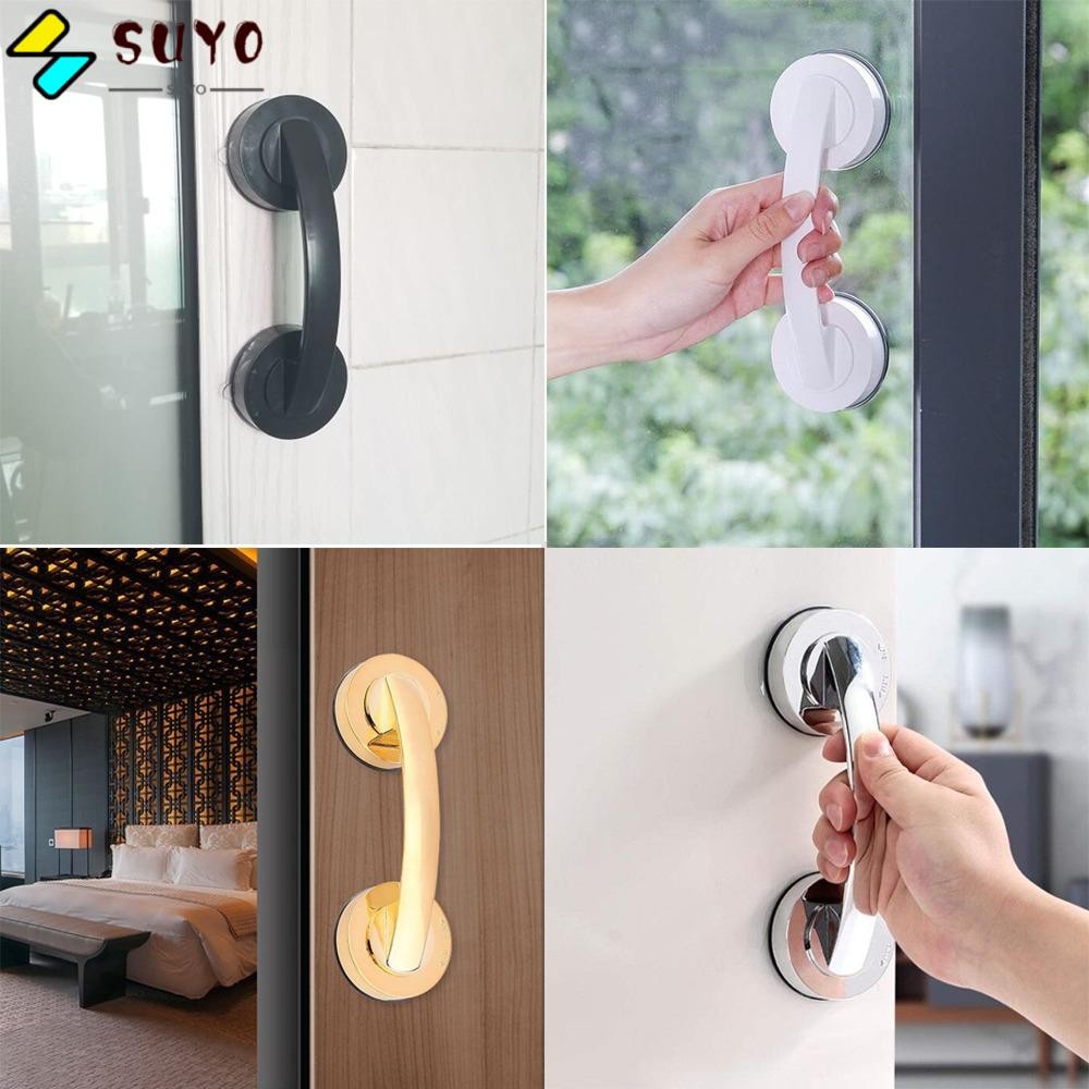SUYO Glass Door Handles, Without Perforated Suction Cup Wall Handrail ...