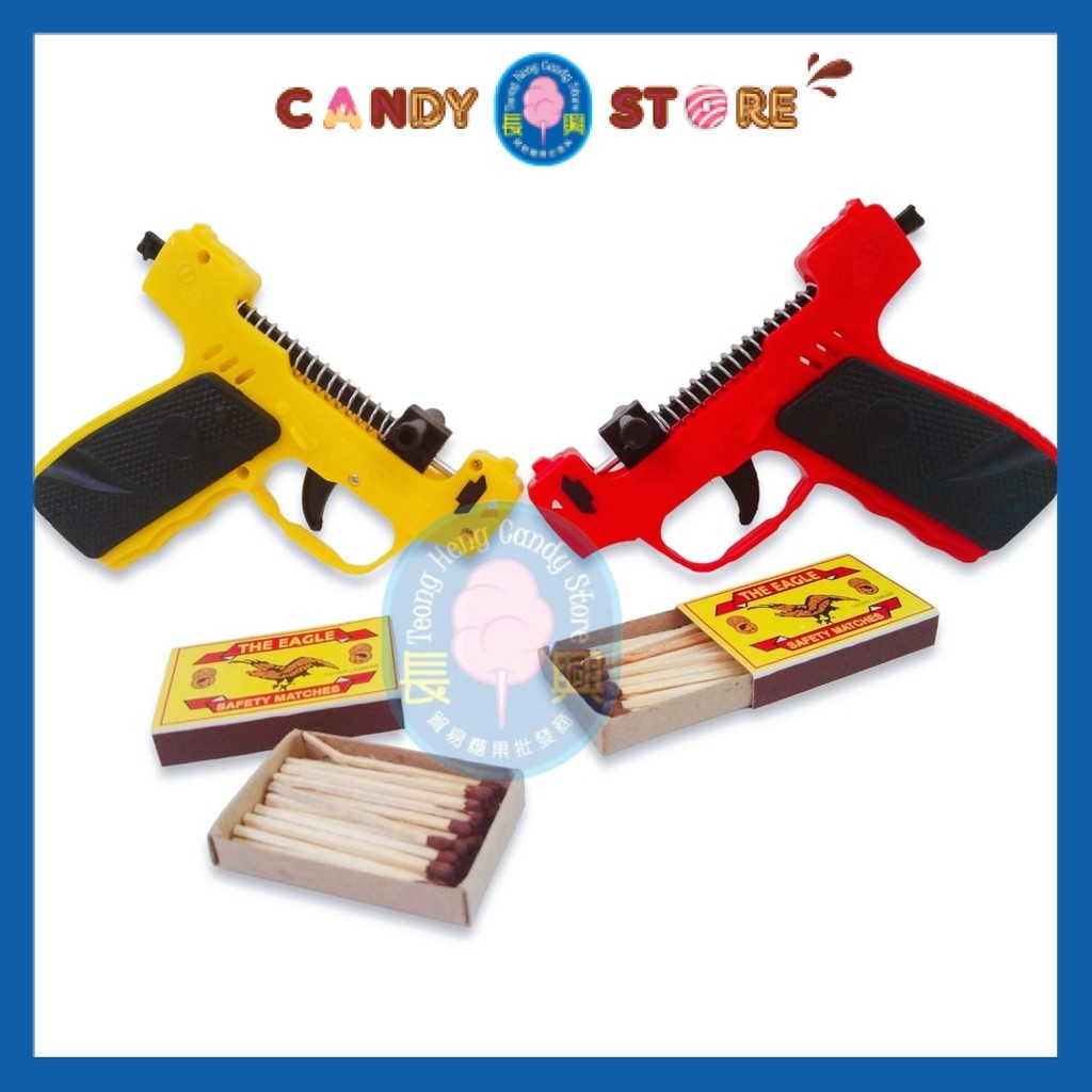 [ 1 pack ] Pistol Mancis **Free Mancis Api** Matches De Gun Toys ...