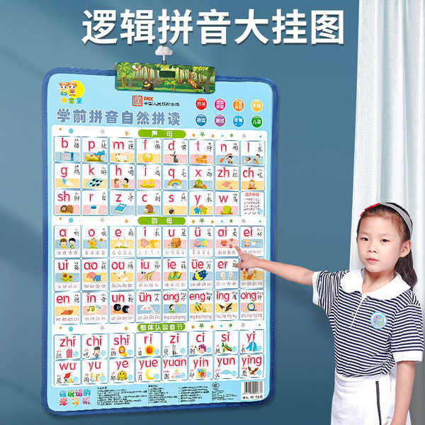 chart for kid educational set wall alphabet chart with sound abc chart ...