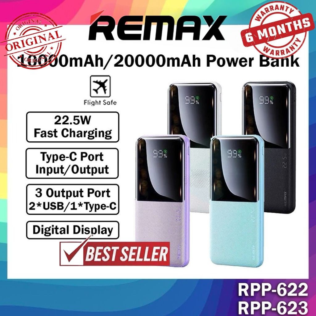 Remax RPP-622 10000mAh Power Bank Fast Charging Remax RPP-623 20000mAh ...