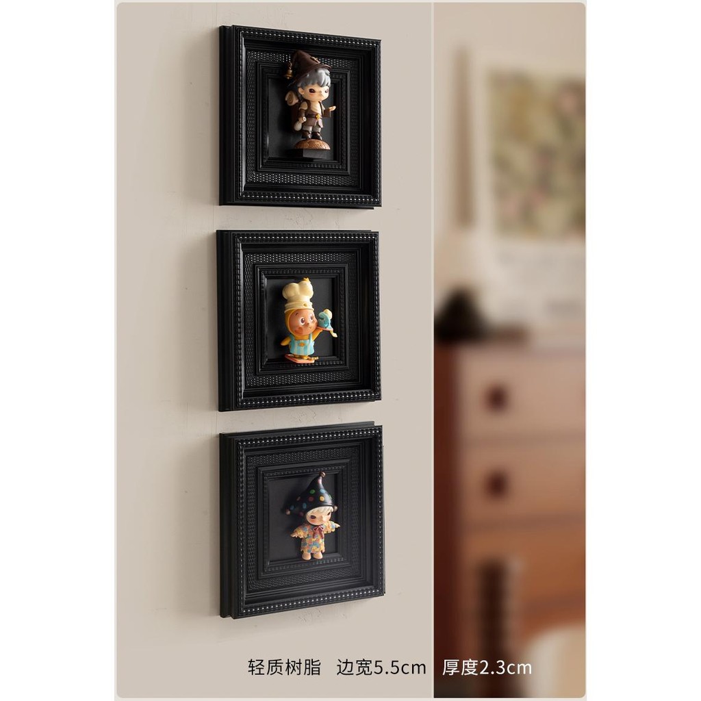 Blind box display frame wall-mounted bubble storage scene solid wood ...