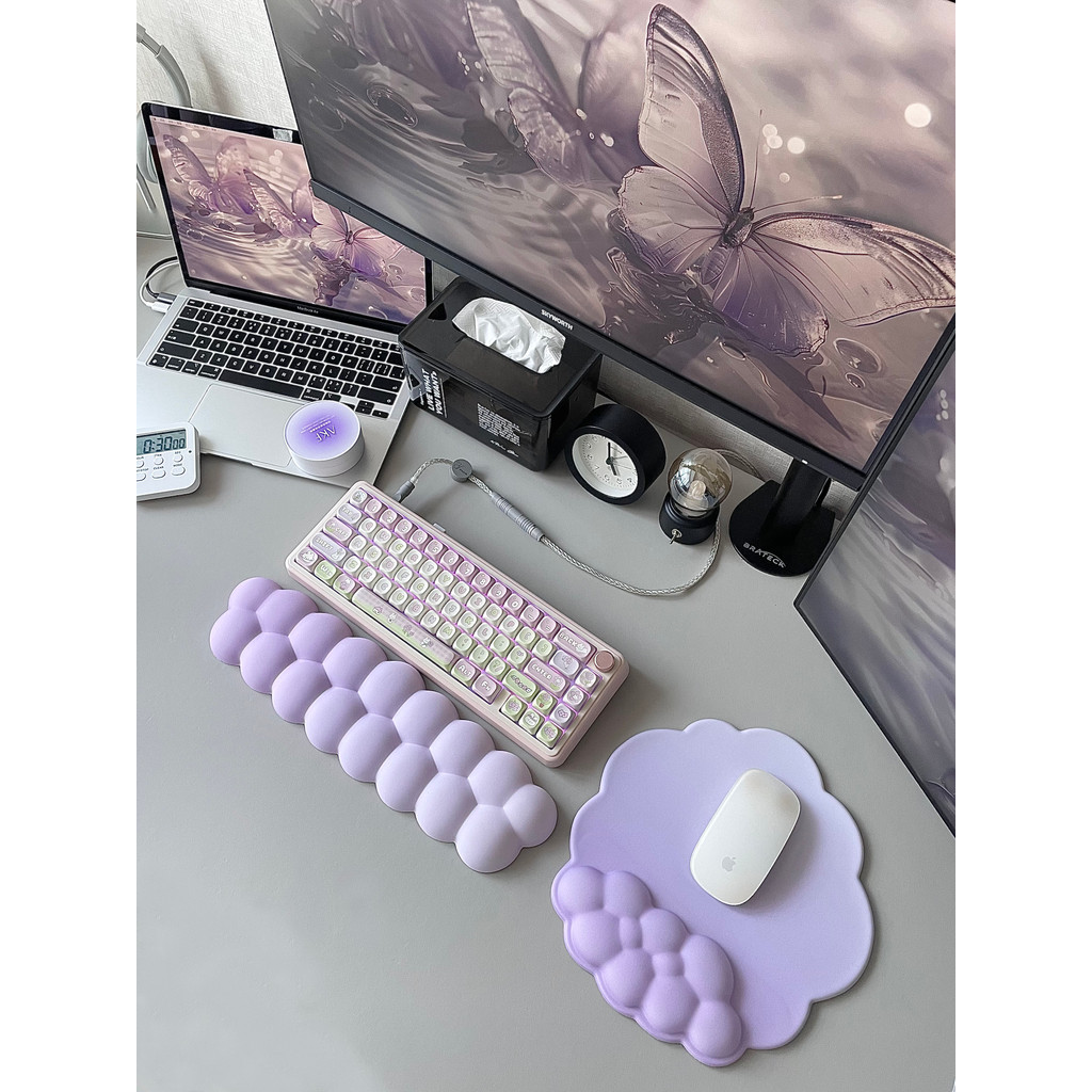 CybJoy Puff Cloud Keyboard Rest Wrist Pad 75 with Column Keyboard Rest ...
