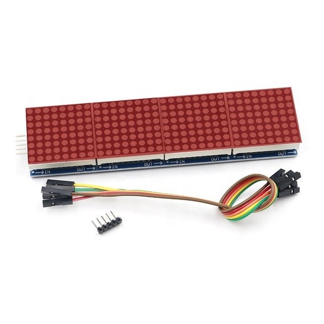 (TS) MAX7219 LED DOT MATRIX MODULE 8x8 4-IN-1 32X8 RUNNING TEXT DISPLAY ...