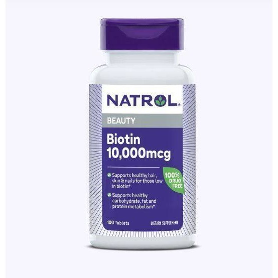 Natrol Biotin 10,000 mcg (100 Tablet) | Shopee Malaysia