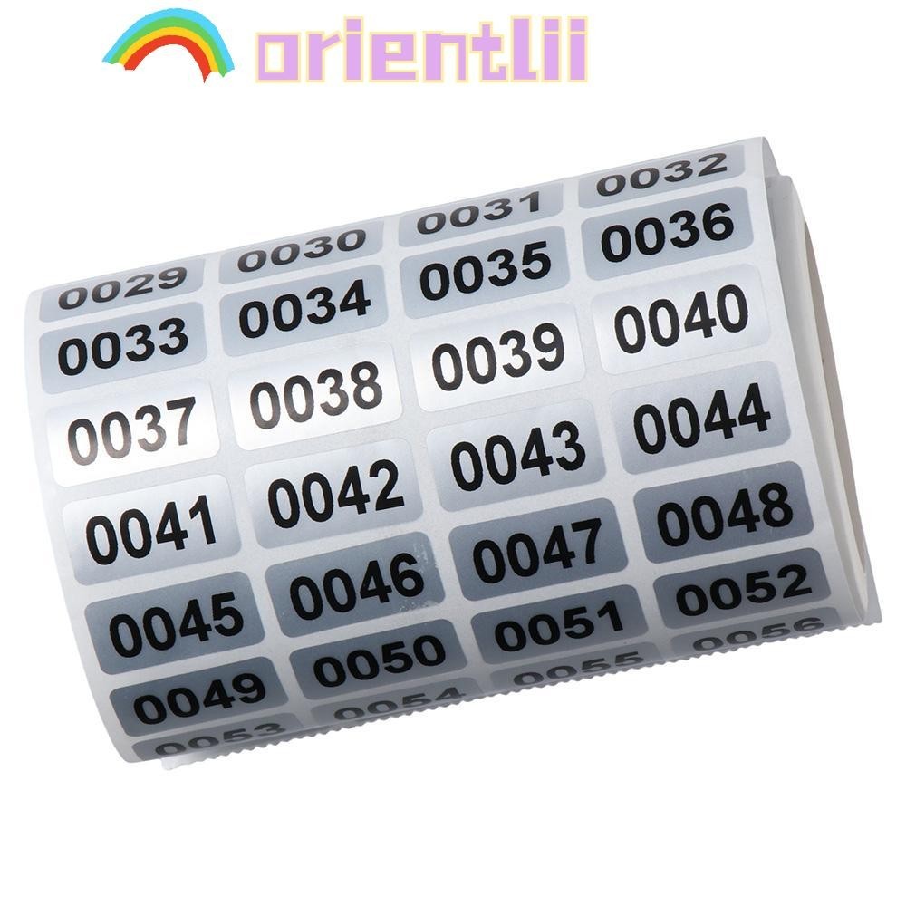 ORIENTLIIY Number Stickers, Black Self-Adhesive Inventory Stickers ...