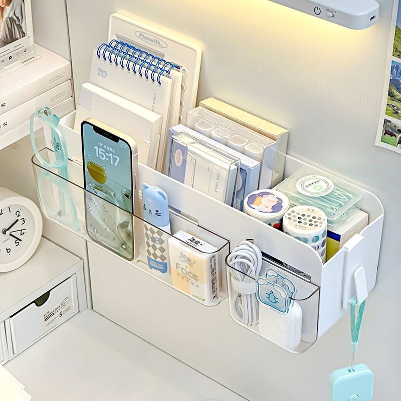 Dormitory Storage Rack Space-Saving Wall-Mounted Stationery Rack Wall ...