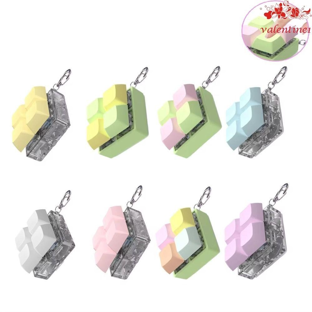 VALENTINE1 Keyboard Keychain, Calming 4-button Keyboard Caps Toy, Funny ...