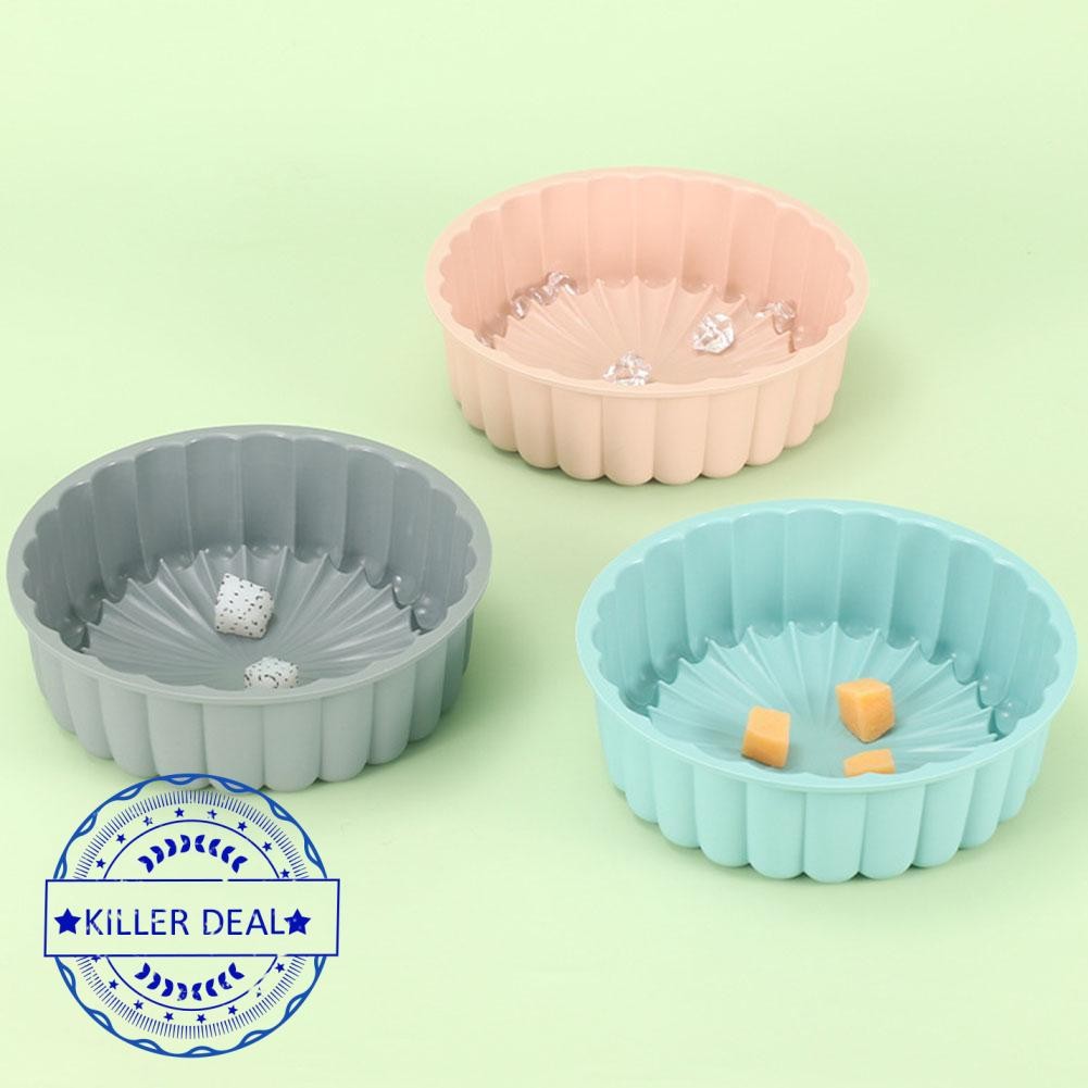 8 /10 Inch Silicone Charlotte Cake Pan Round Baking Molds For Cheese