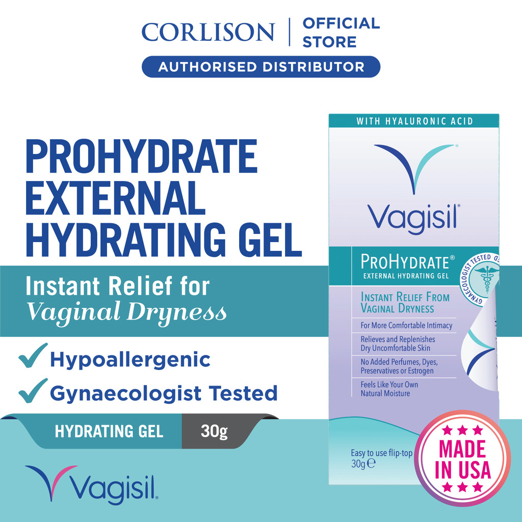 Replens Moisturizer Female Vagisil ProHydrate External Hydrating Gel  30g   Instant Relief For Vaginal Dryness Vagisil Vaginal Moisturizers