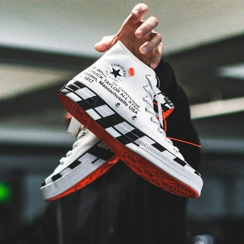 Prevalent Off White x Co 1970s OW 2.0 flat canvas shoes men and women boost Shopee Malaysia