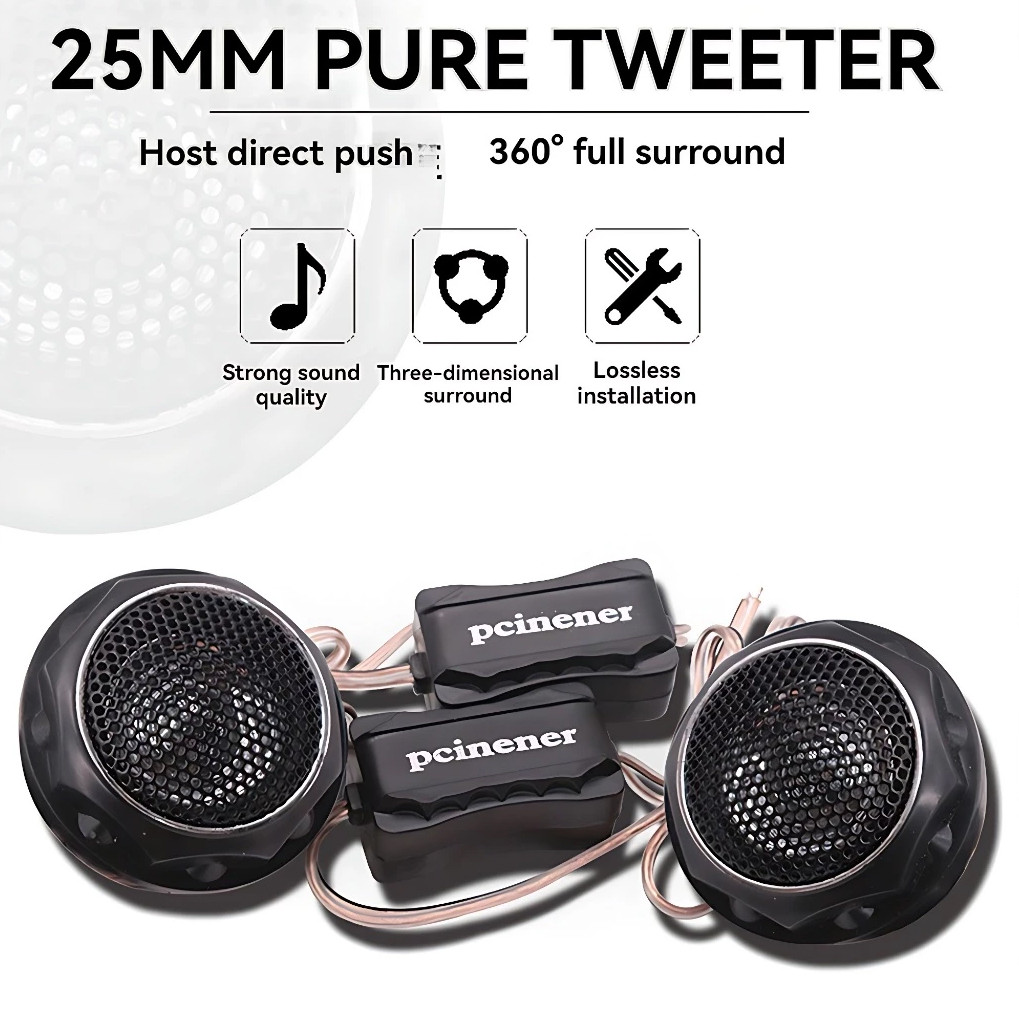 140W T280 High Efficiency Mini Dome Car Tweeter Speakers汽车高音喇叭 | Shopee ...