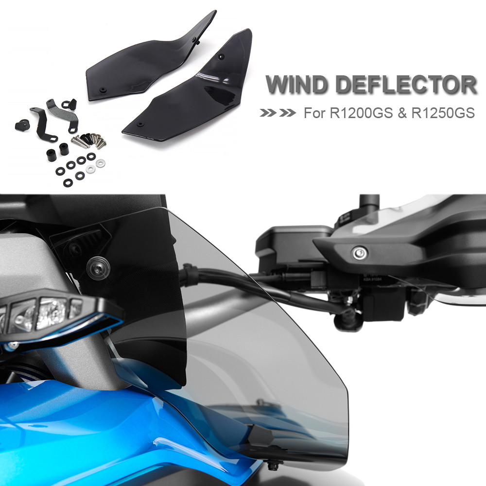 促销 New Motorcycle Windshield Wind Side Deflector Handshield Front wind ...