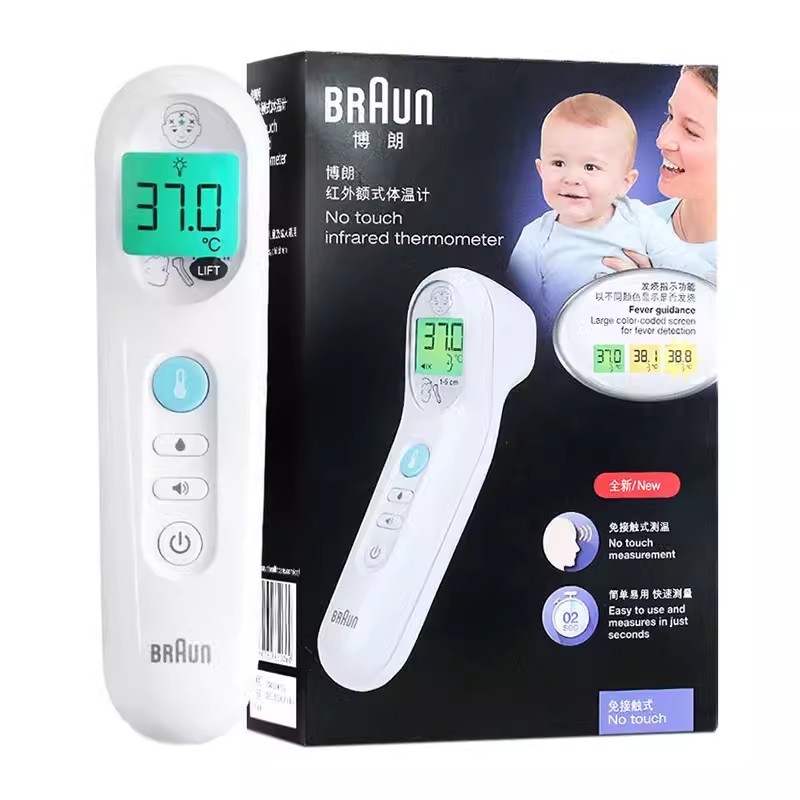 Braun Forehead Temperature Gun Thermometer Baby Infant Child Adult Home ...