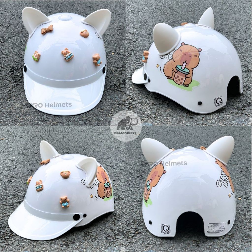 Labubu Half Helmet, Capybara Varohelmet - Genuine Hard Beak Helmet ...