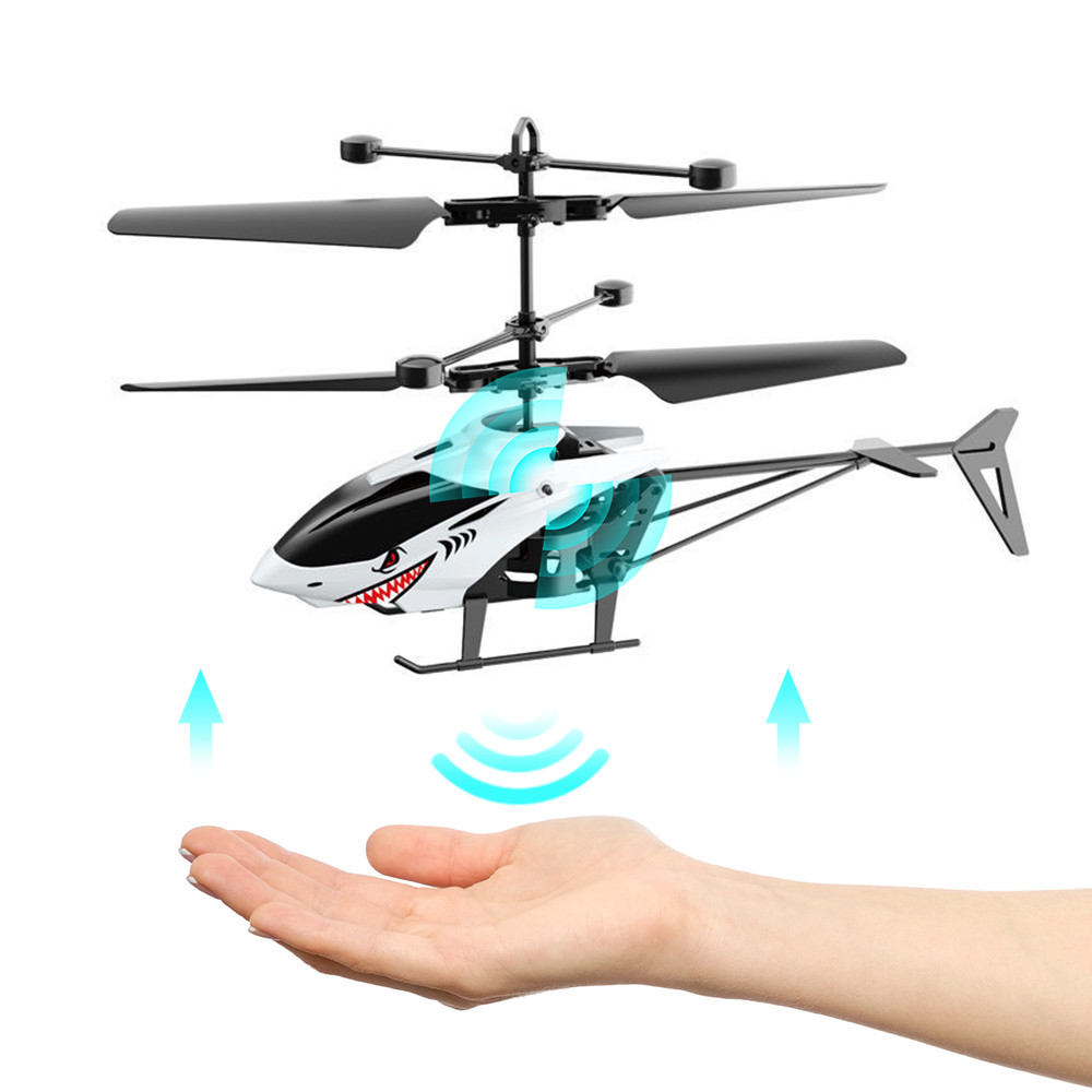 Mini Flying Helicopter Infraed Suspension Induction Aircraft Kids Toys ...