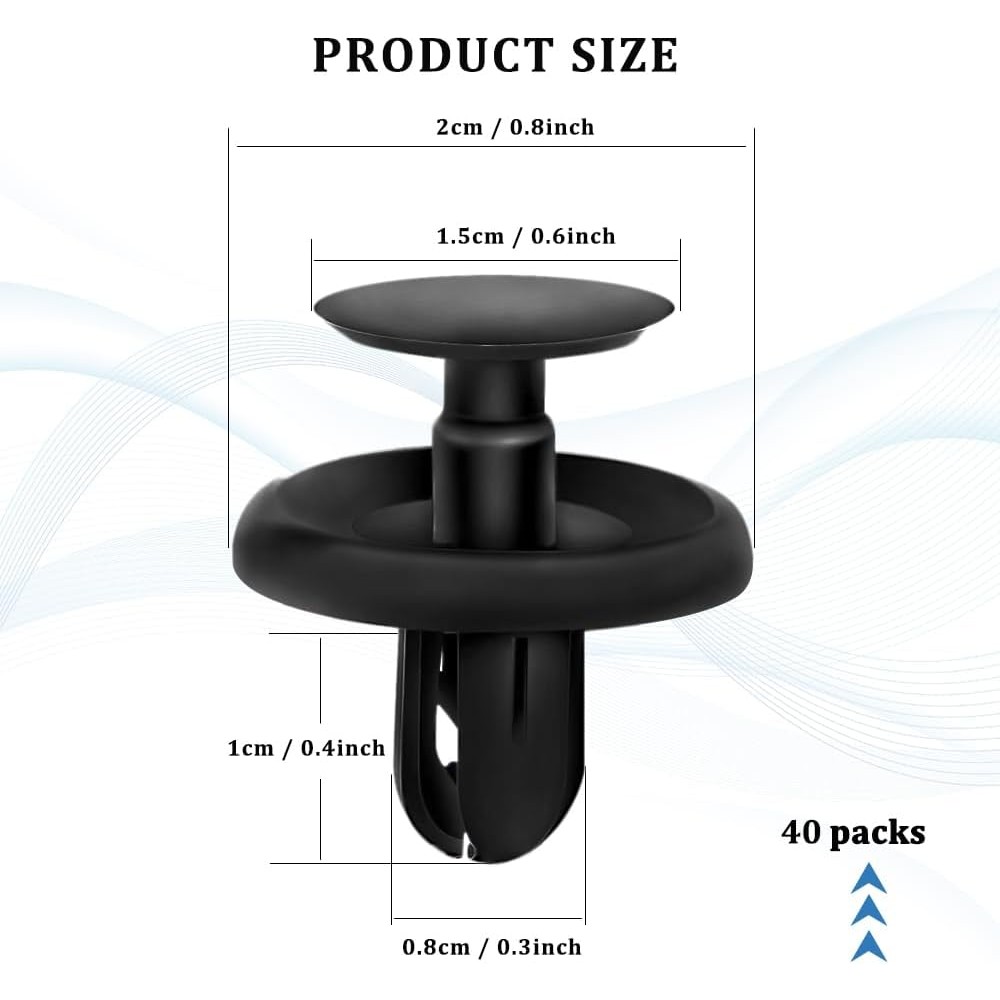 100 clip di fissaggio in plastica per paraurti (OEM 90467