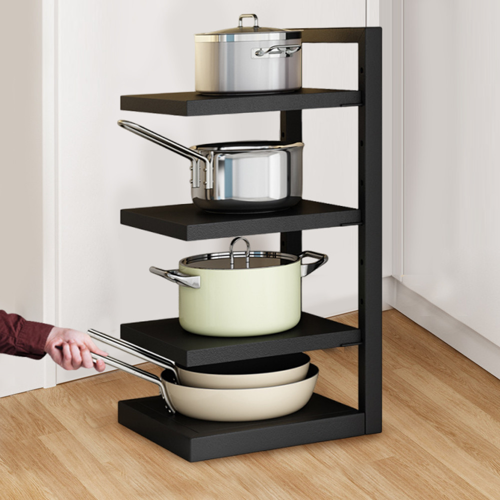Heavy Duty Pan Organizer Adjustable Layer Height Pan Organizer Rack 4 ...