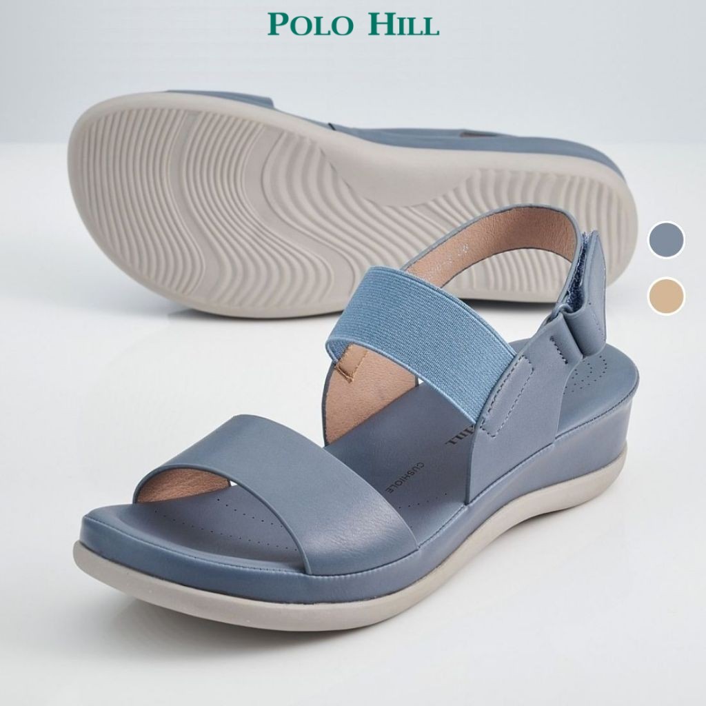 POLO HILL Ladies Ankle Strap Wedge Sandals PLSL-LS5296 Shopee