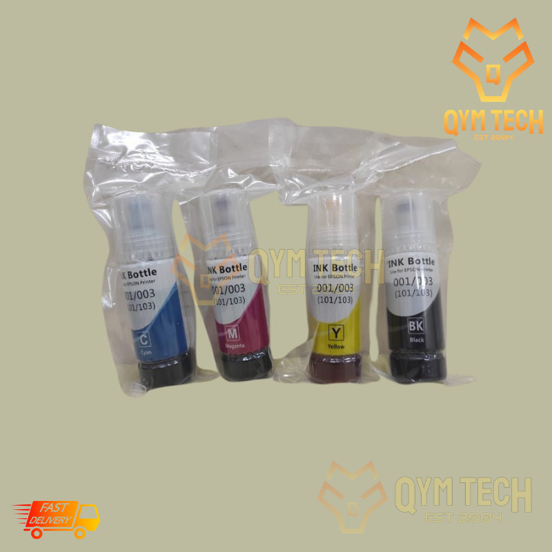 Compatible Epson 001 Refill ink Bottle for Printer Ecotank L4150 L4160 ...