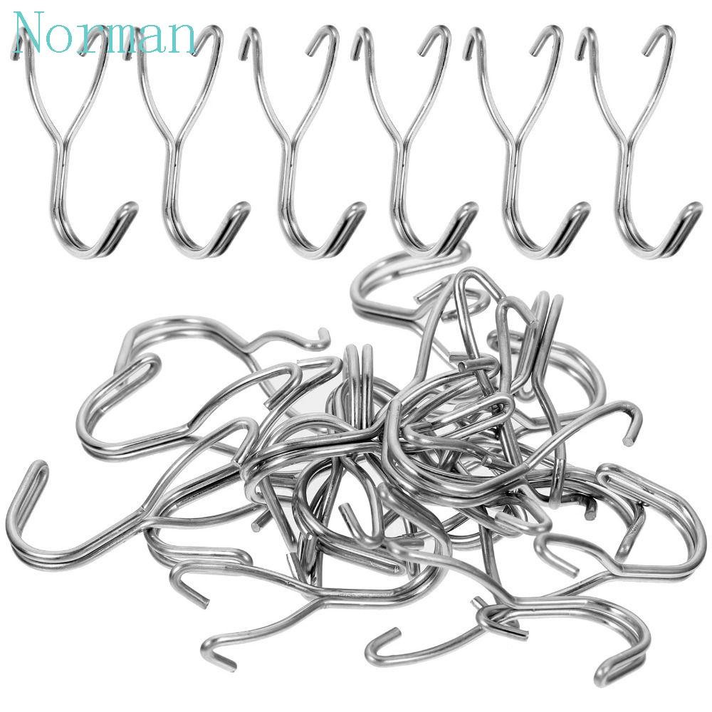 NORMAN 10 pcs Peg Board Hook, Wall Mesh Storage Racks Stainless Steel ...