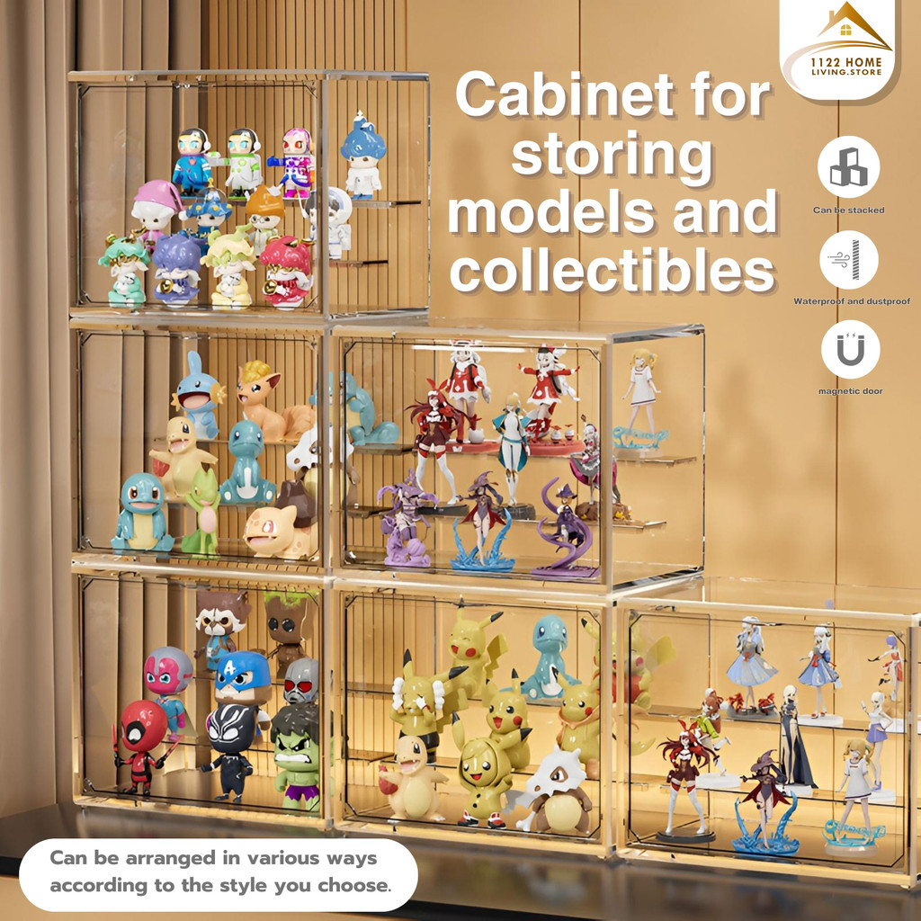 Acrylic Display Rack Clear Ladder Handmade Anime Showcase Figures Car ...