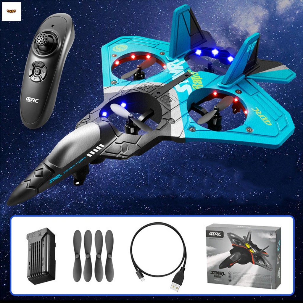 Electric RC Jet Fighter Plane Toy with Light Lightweight 2.4G Remote ...