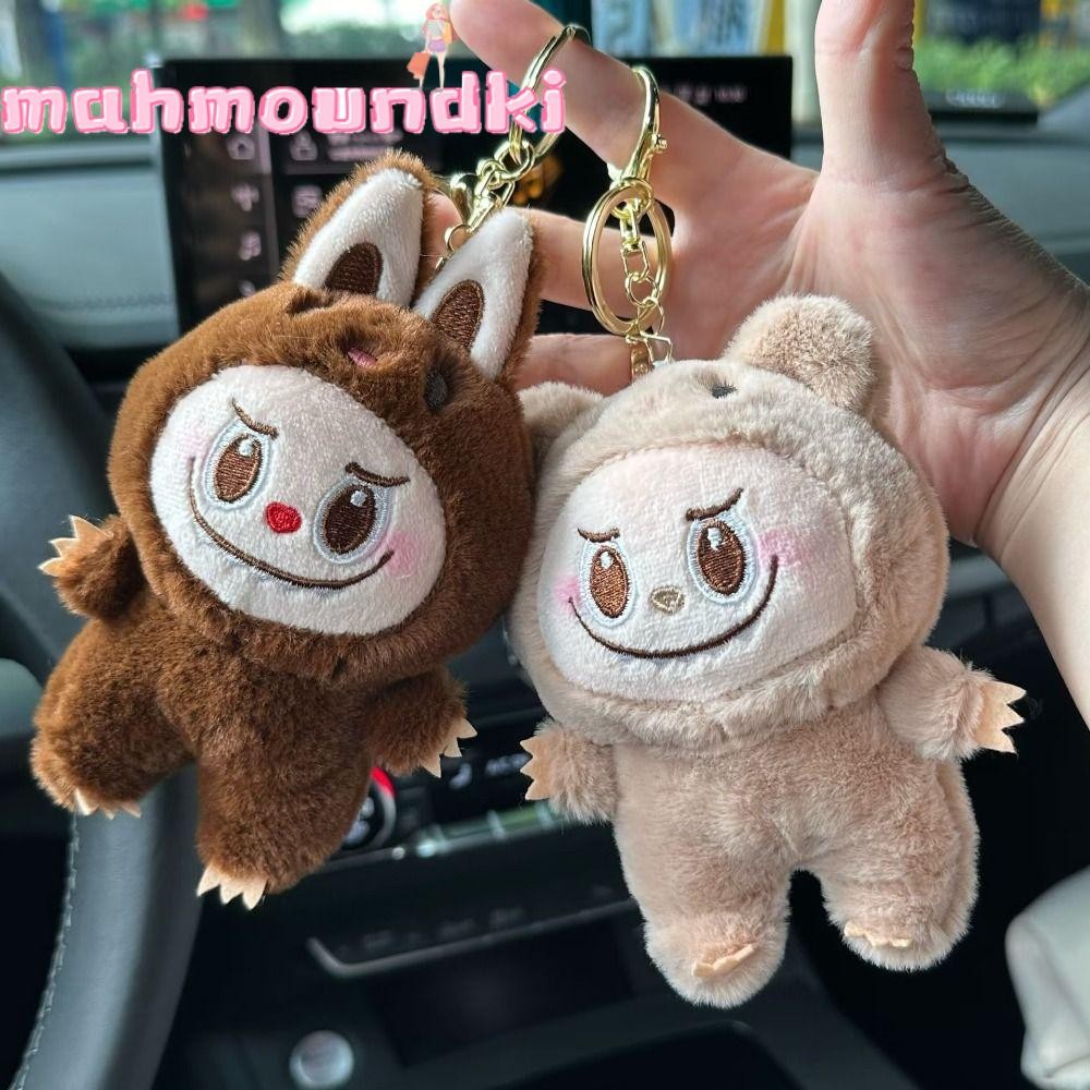 MAHMOUNDKI Labubu Bag Pendant, Plush Doll Cartoon Stuffed Toys Key