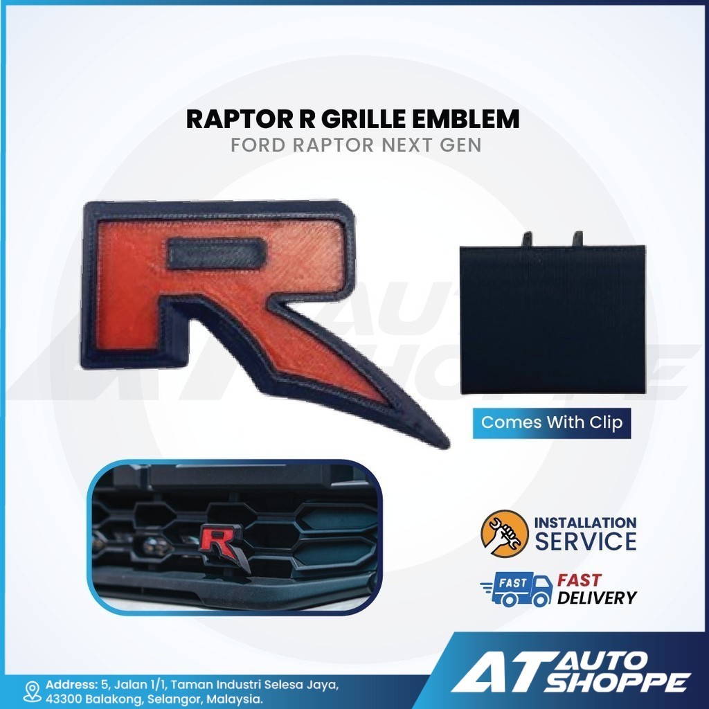 Raptor R Grille Emblem For Ford Raptor Next-Gen | Shopee Malaysia