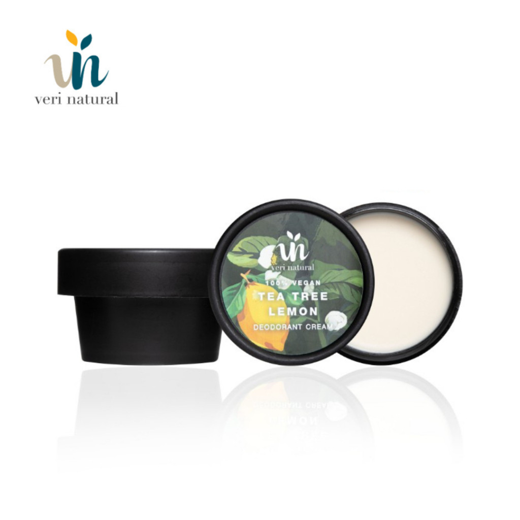 VERI NATURAL Tea Tree Lemon Premium Deodorant Cream 40g – Anti ...