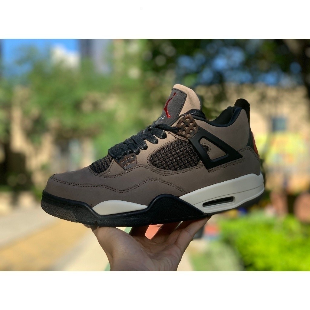 Air Jordan 4 retro Cactus Jack Brown aj4 basketball shoes sneakers Shopee Malaysia