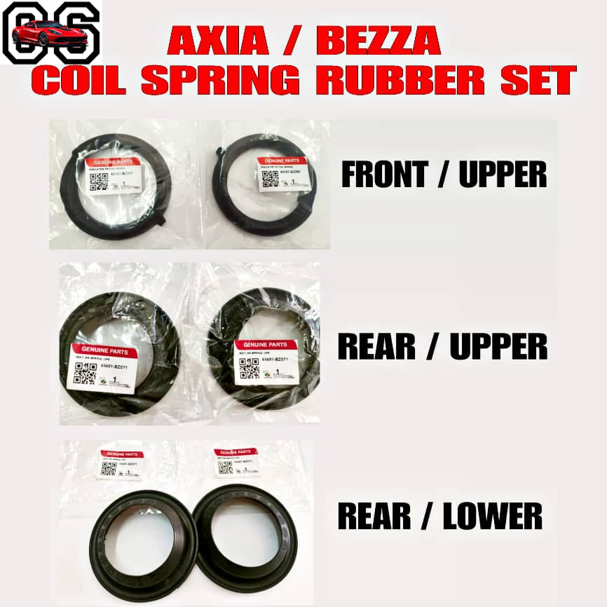 CS COIL SPRING RUBBER ORIGINAL PERODUA AXIA BEZZA ( FRONT / UPPER ...