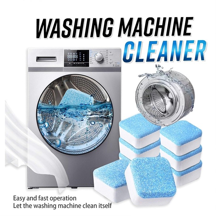 12pcs Effervescent Washing Machine Cleaner Tablets Powerful Washer