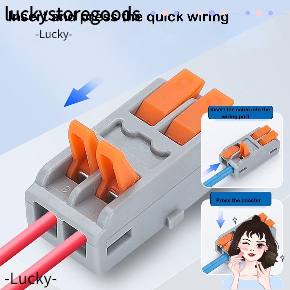 LUCKY Quick Terminal Block, Mini Universal Compact Wire Connector ...