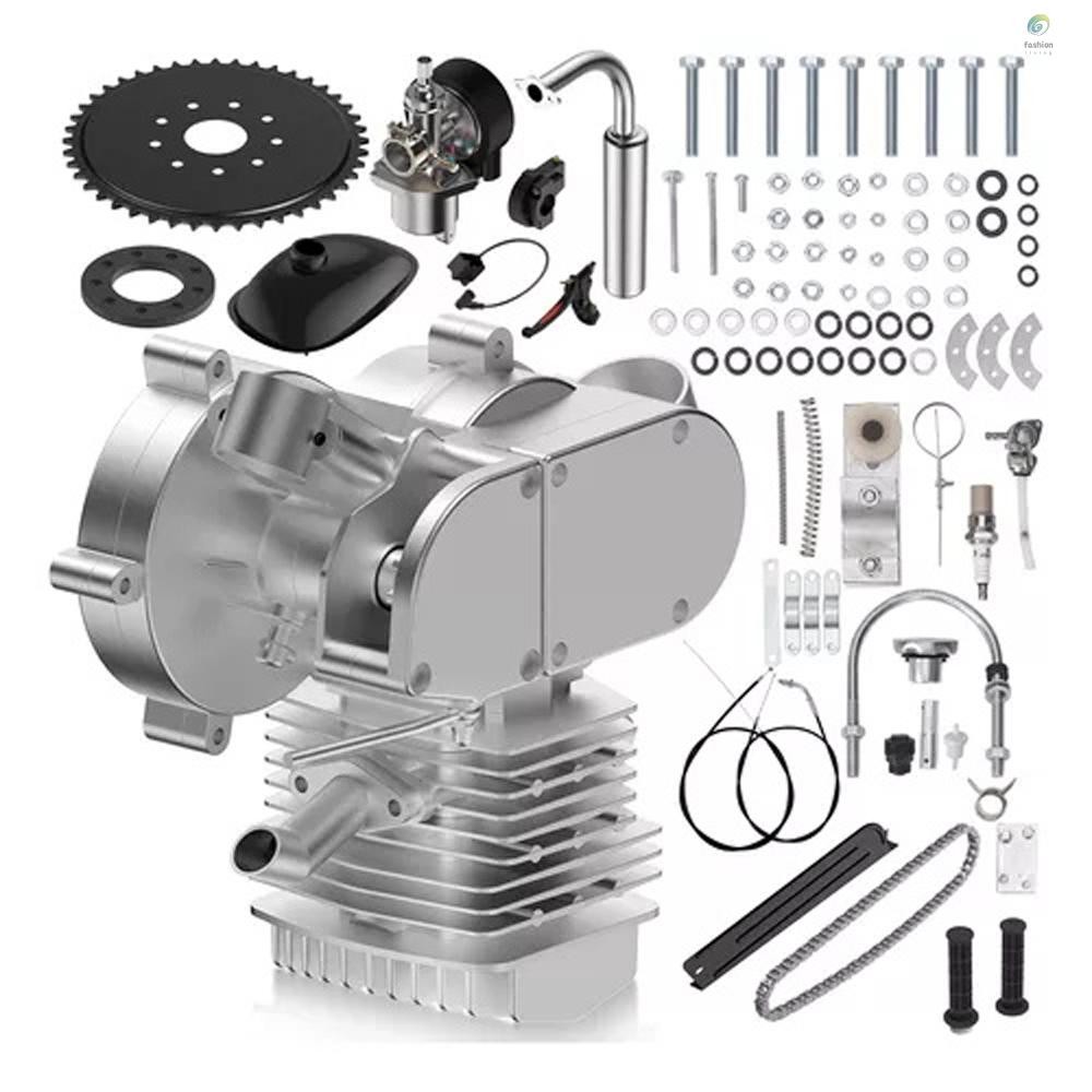 80CC Motorized Bike Bicycle Modified Engine Kit 2-Stroke Petrol Gas ...