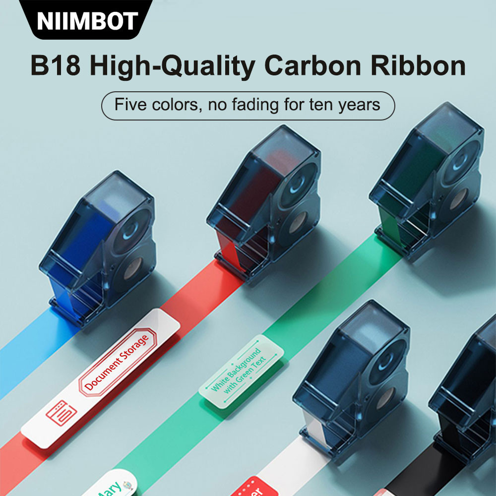 NIIMBOT N1 Compatible Labeling Ribbon, Replacement Refill Tapes for ...