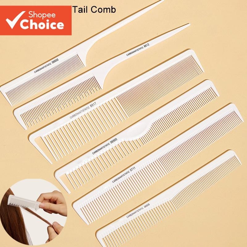 Anti-Static Cutting Professional Finishing Comb Plastic Pointed Tail ...