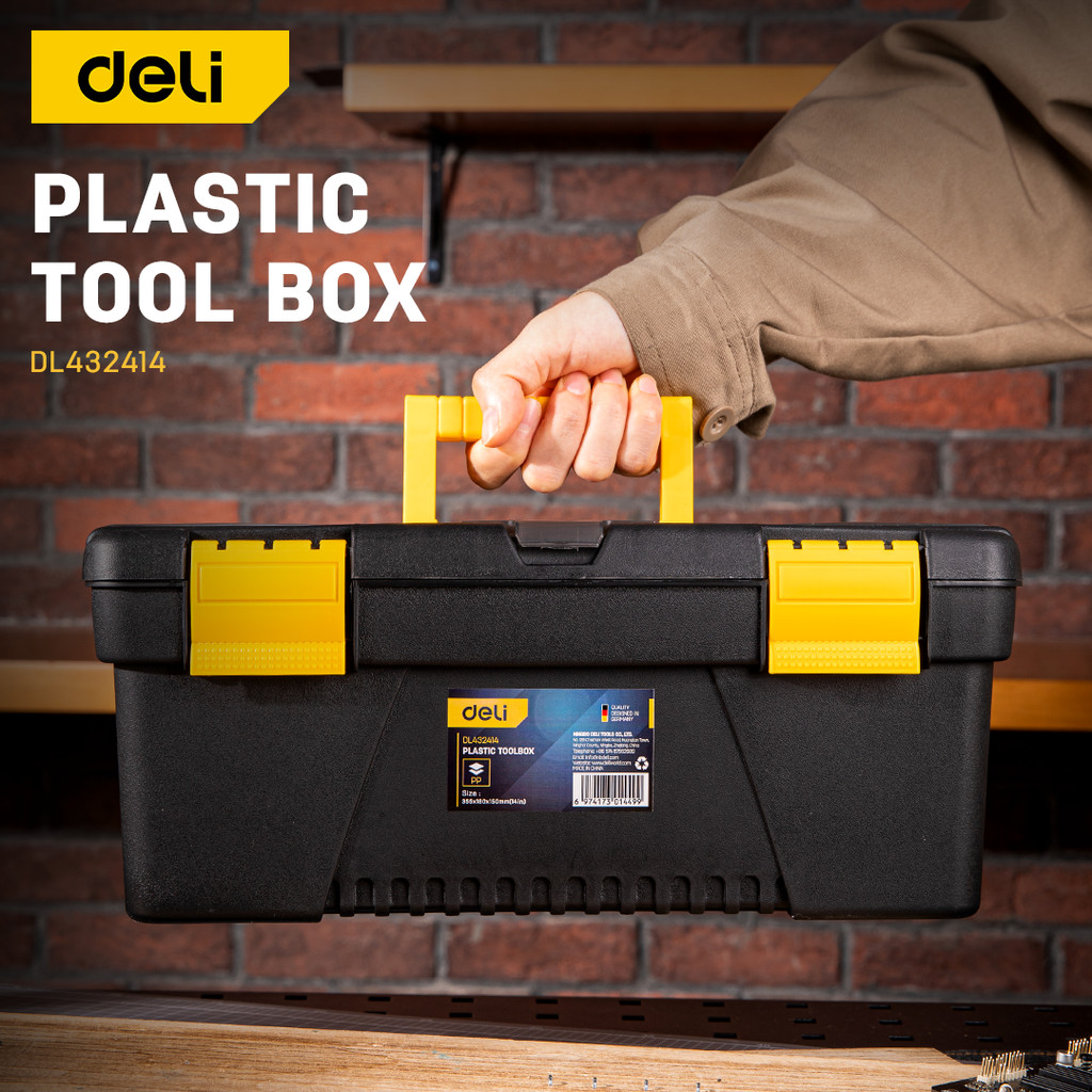 DELI Multifunctional Plastic Tool Box (14