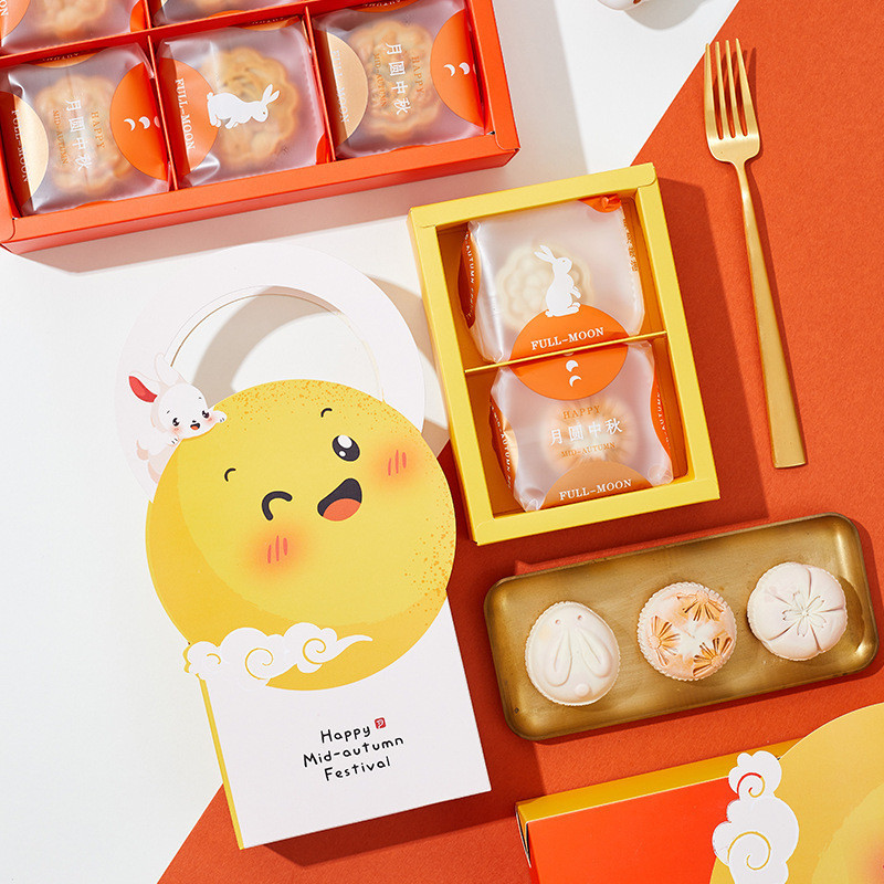 5pcs/pack Mooncake Festival Mooncake Packaging Box Mid-Autumn Festival ...
