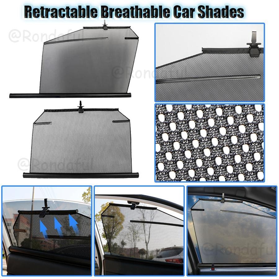 Rear Window Sun Shade Breathable Side Window Sun Shade Vehicle Summer ...