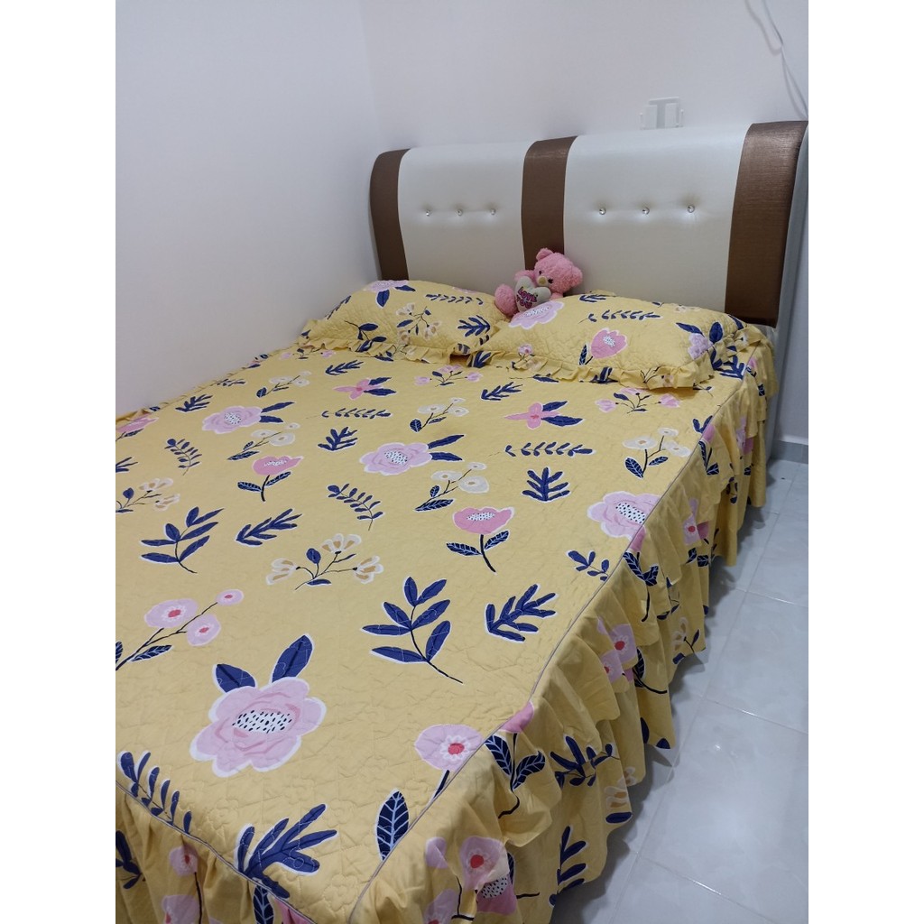 🔥𝙎𝙏𝑶𝑲 𝙏𝑬𝑹𝑺𝑬𝑫𝑰𝑨🔥Katil Queen PVC Katil Putih | Shopee Malaysia