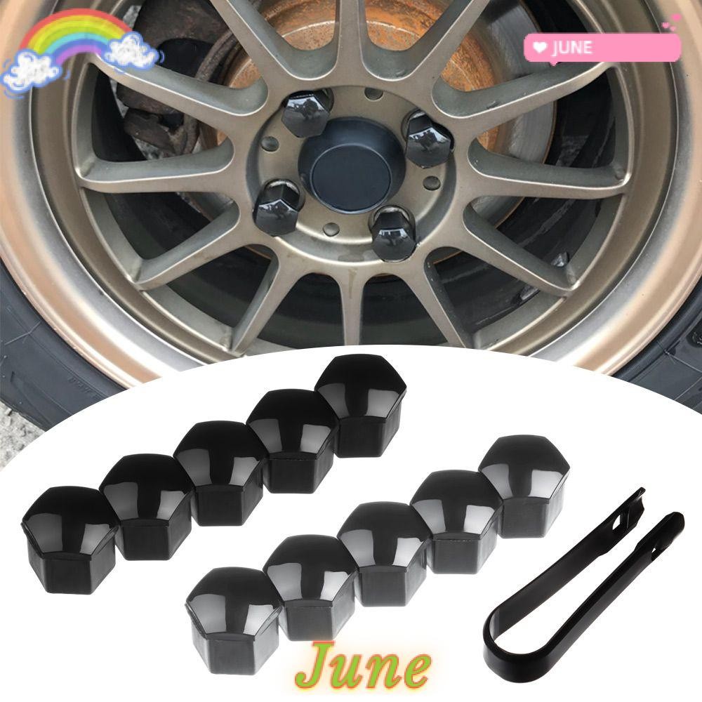 JUNE1 20pcs 17mm/19mm Wheel Nut Cover Car Dust Proof Plastic Protecting ...