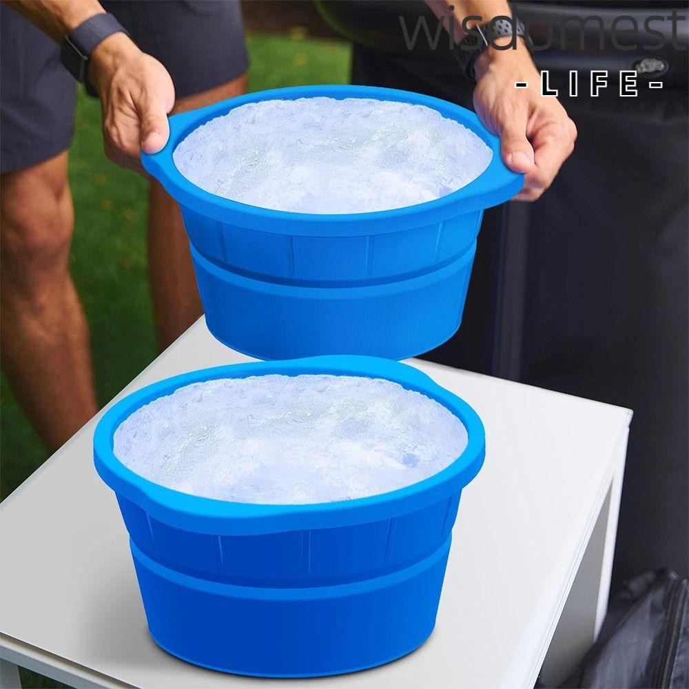 WISDOMEST1 Ice Block Mold, with Lid Reusable Large Ice Grid Mould