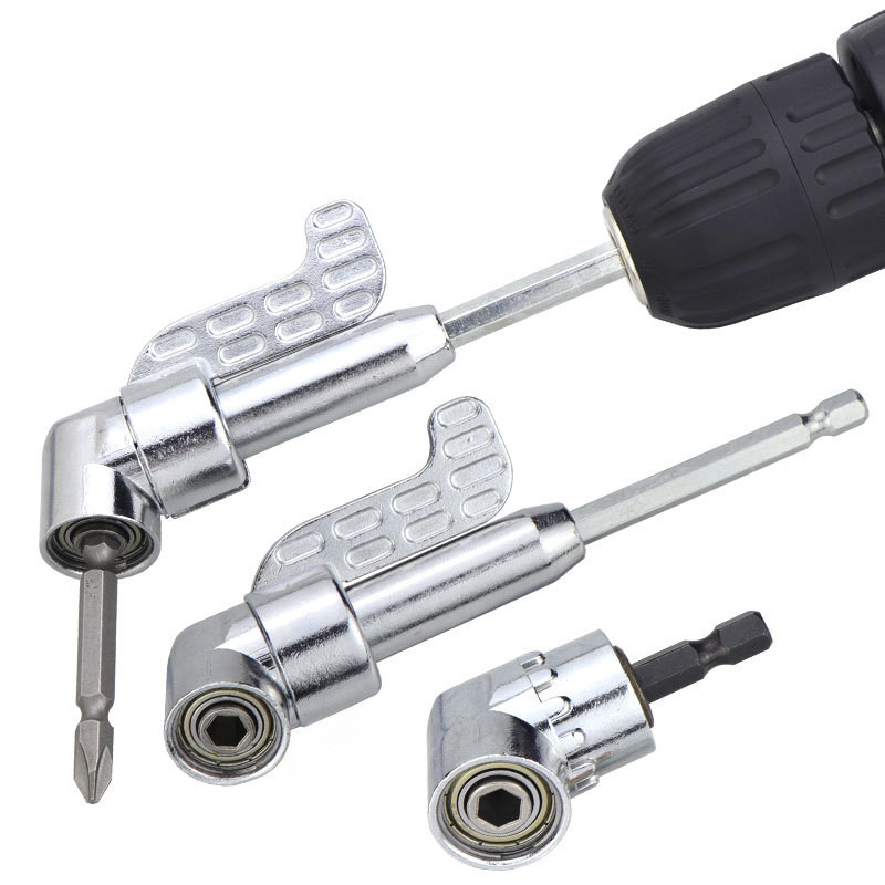 Adjustable 105 Degree Right Angle Screwdriver Tool Set 1/4 Hex Shank ...